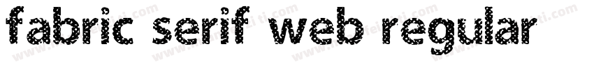 fabric serif web regular字体转换